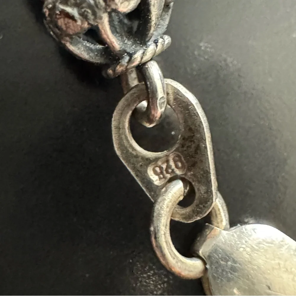 Vintage Sterling Silver Bali Style Beaded Bracelet - Ornate Filigree & Textured - Picture 2 of 6